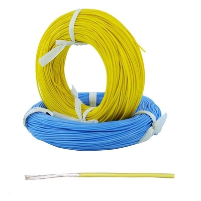 quality  Yellow Color PTFE Insulated Wires 8 12 18 20 26 28 30 Awg PTFE Wire factory