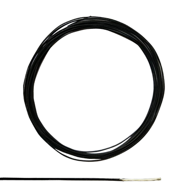 Silver Plated Stranded Copper FEP Insulation Wire Black 600V 22AWG