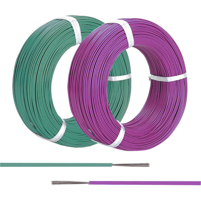 High Temperature Extruded ETFE Tefzel Wire, 300V Tinned Plated Stranded Copper Cable