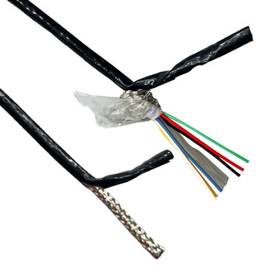 6x26AWG Silver Plated Copper Tefzel Shielding Cable with ETFE Insulation and 600V Rated for High Temperature Applications