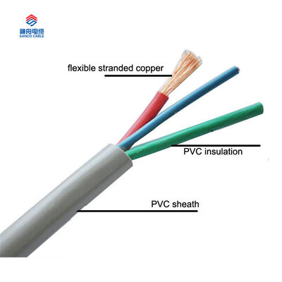 China Supply 3 Core 2.5mm PVC Electrical H05VV-F Cable Wire