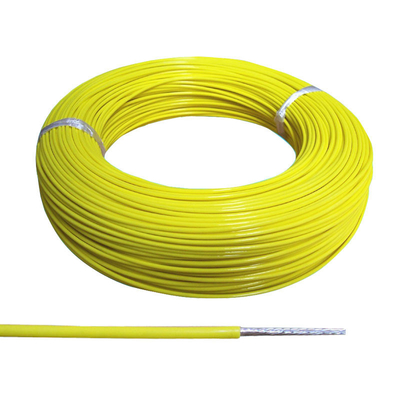 22AWG ETFE Insulated Wire 150C Heat Resistant Yellow Color