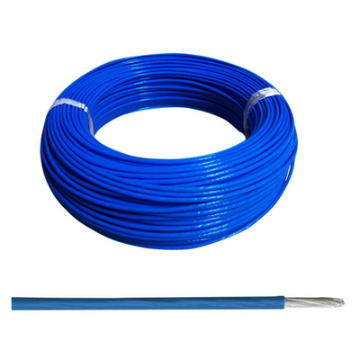 Tin Coated Stranded ETFE Insulated Wire 16 Gauge high temperature Wire Blue Color