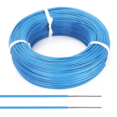 Blue Color PFA Insulated Wires16 18 14 Gauge Solid Core Wire High Temp Wire